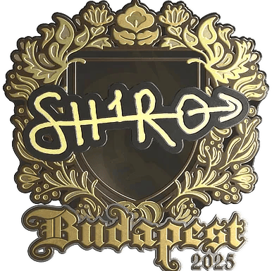 Sticker | sh1ro (Gold) | Budapest 2025