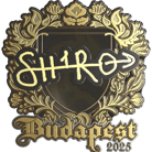 Sticker | sh1ro (Gold) | Budapest 2025 image