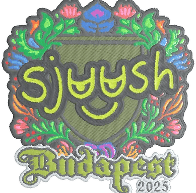 Sticker | sjuush (Embroidered) | Budapest 2025