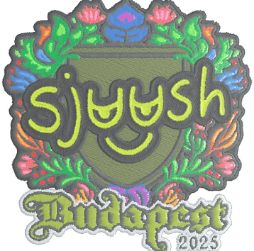 Calcomanía | sjuush (bordada) | Budapest 2025