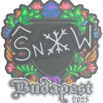 Sticker | snow (Embroidered) | Budapest 2025