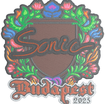 Sticker | Sonic (Embroidered) | Budapest 2025
