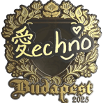 Sticker | Techno4K (Gold) | Budapest 2025
