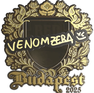 Sticker | venomzera (Gold) | Budapest 2025