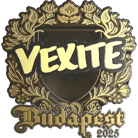 Sticker | vexite (Gold) | Budapest 2025 image