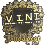 Sticker | VINI (Gold) | Budapest 2025