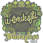 Sticker | w0nderful | Budapest 2025