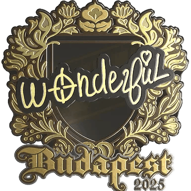 Sticker | w0nderful (Gold) | Budapest 2025