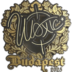 Sticker | woxic (Gold) | Budapest 2025