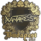 Sticker | XANTARES (Gold) | Budapest 2025 image