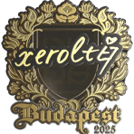 Sticker | xerolte (Gold) | Budapest 2025