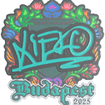 Sticker | xiELO (Embroidered) | Budapest 2025