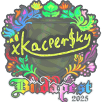Sticker | xKacpersky (Holo) | Budapest 2025