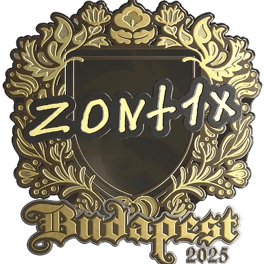 Sticker | zont1x (Gold) | Budapest 2025