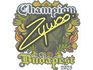 Sticker | ZywOo (Champion) | Budapest 2025 image