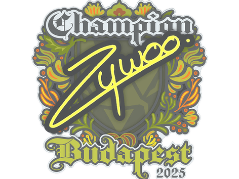 Sticker | ZywOo (Champion) | Budapest 2025