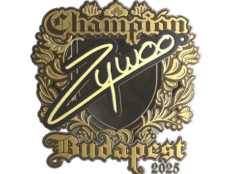Sticker | ZywOo (Gold, Champion) | Budapest 2025