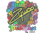 Sticker | ZywOo (Holo, Champion) | Budapest 2025 image