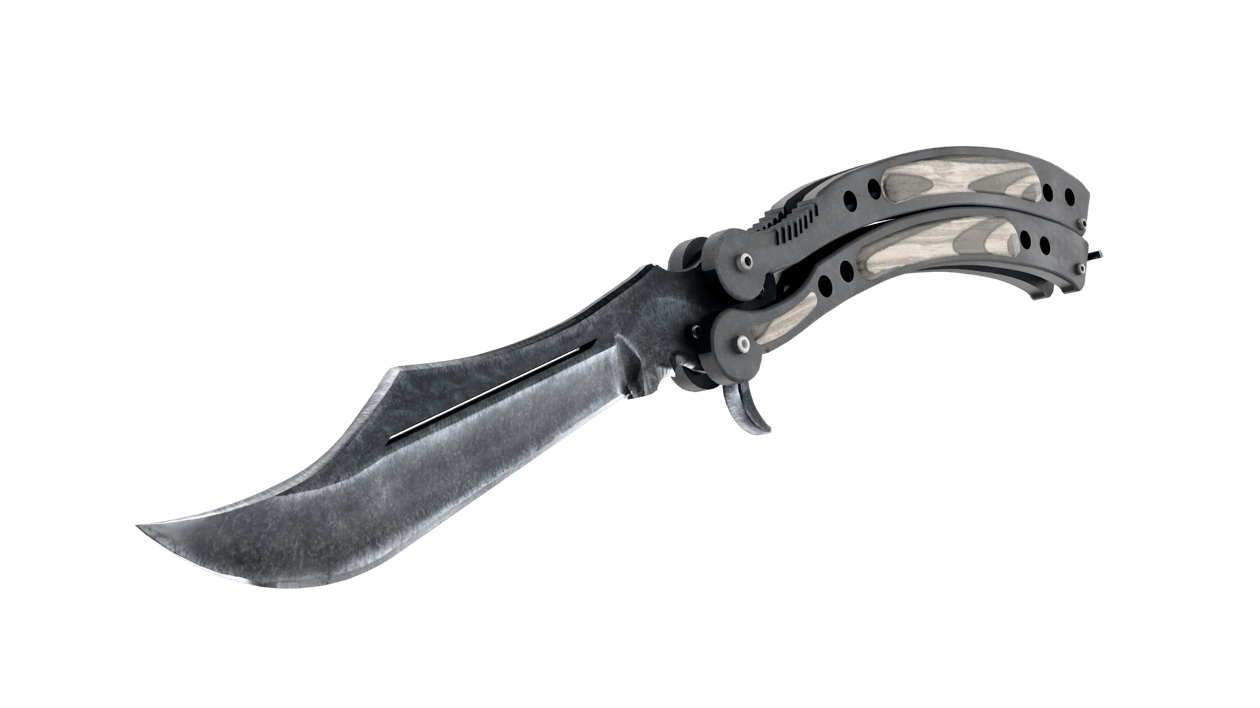 Preview image 2 of ★ Cuchillo Mariposa | Laminado Negro (Recién fabricado)