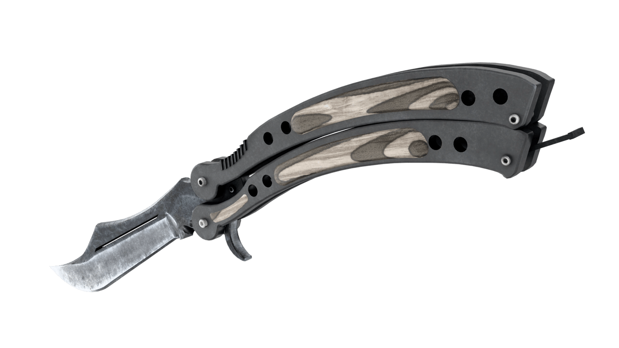 Preview image 3 of ★ Cuchillo Mariposa | Laminado Negro (Recién fabricado)