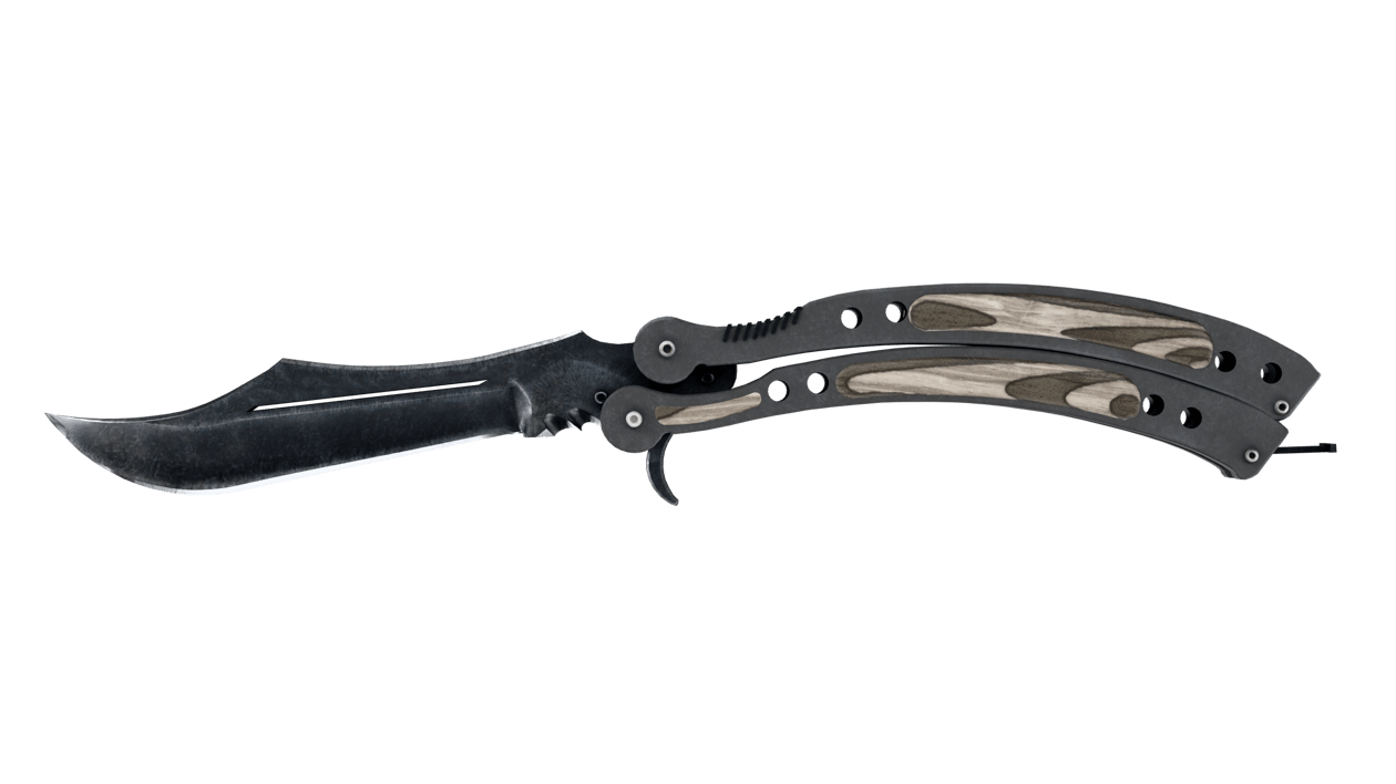 Preview image 1 of ★ Cuchillo Mariposa | Laminado Negro (Recién fabricado)