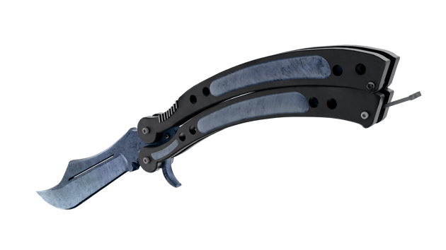 Preview image 3 of ★ Butterfly Knife | Blue Steel (Factory New)
