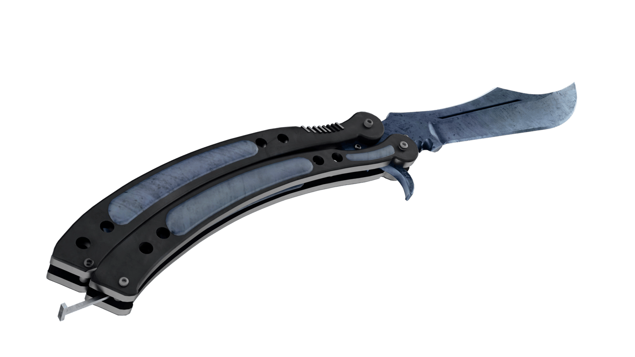 Preview image 4 of ★ Coltello a farfalla | Blue Steel (Nuovo di fabbrica)