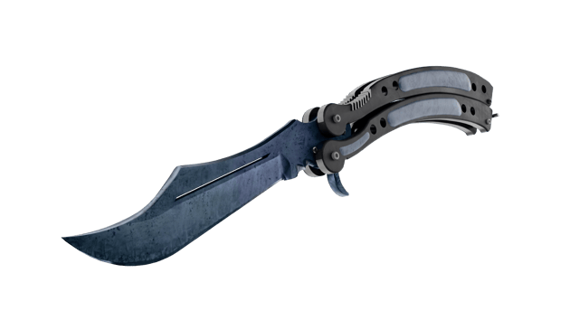 Preview image 2 of ★ Butterfly Knife | Blue Steel (Factory New)