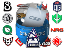 Cápsula de pegatinas de contendientes de Austin 2025
