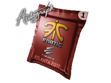 사인 스티커 캡슐 | Fnatic | 애틀랜타 2017