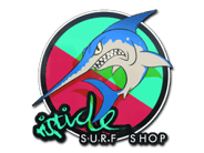 “激流冲浪店”印花收藏品