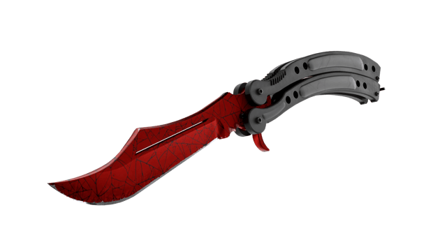 Preview image 2 of ★ มีดบัตเตอร์ฟลาย | Crimson Web (ใหม่จากโรงงาน)