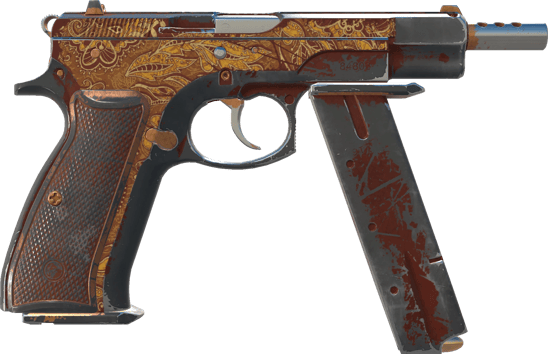 Preview image 2 of CZ75-Auto | Honey Paisley (Battle-Scarred)