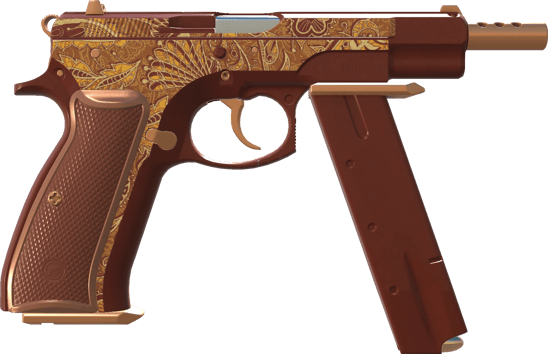 Preview image 2 of CZ75-Auto | Honey Paisley (Factory New)
