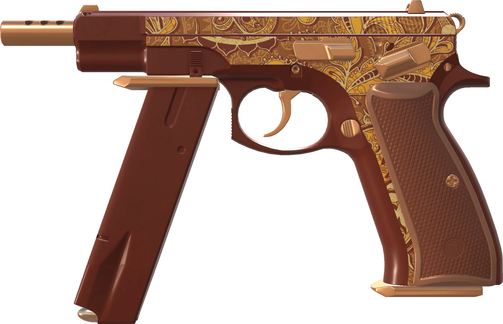 ミヤタ　ニードル　オートチェンジャー5 コッタレス CZ75-Auto | Honey Paisley (Factory New)