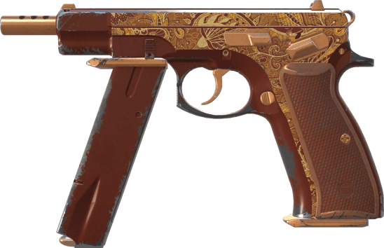 CZ75-Auto | Honey Paisley (Field-Tested)