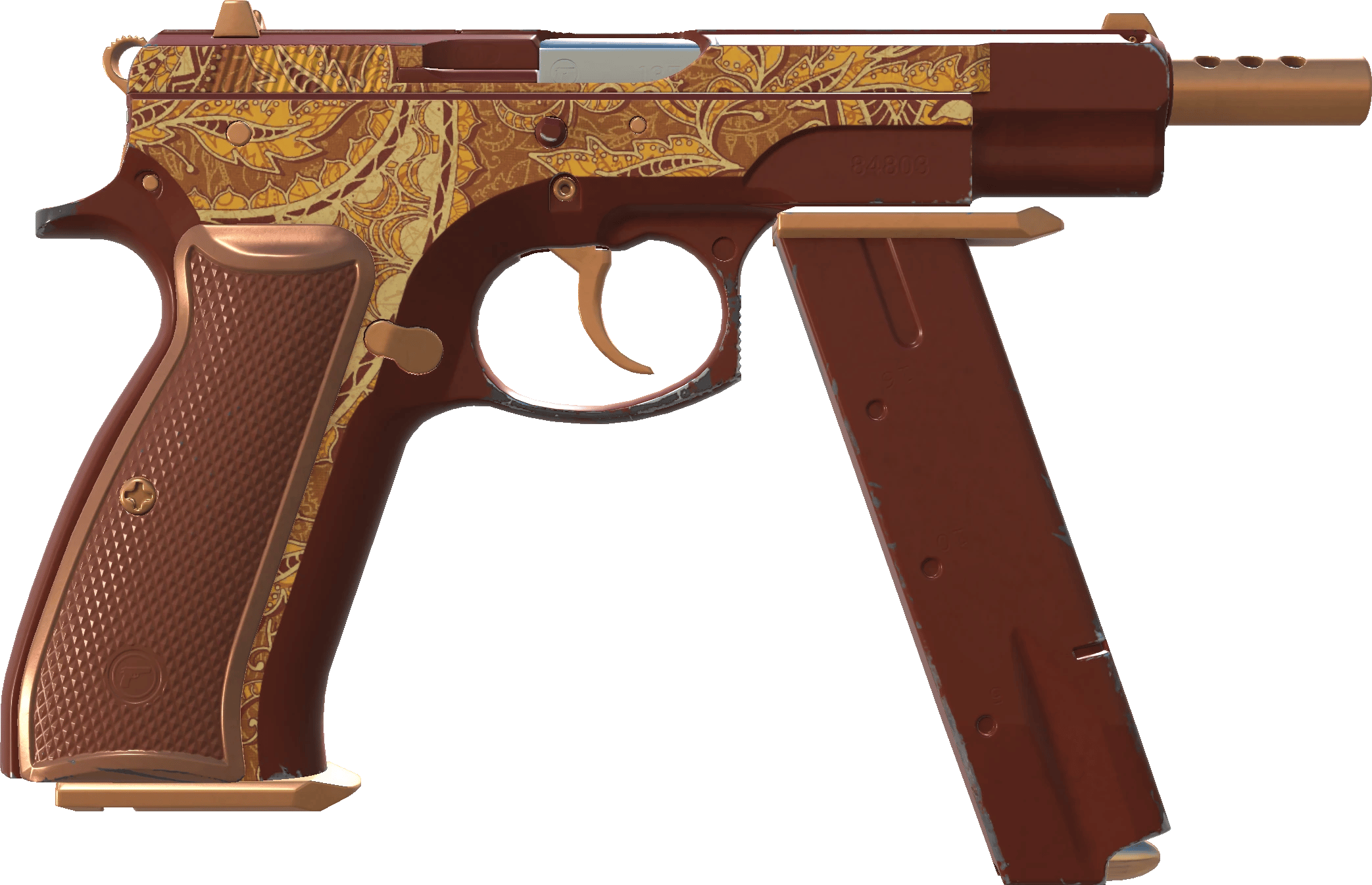 CZ75-Auto | Honey Paisley (Factory new) - Skins Wiki