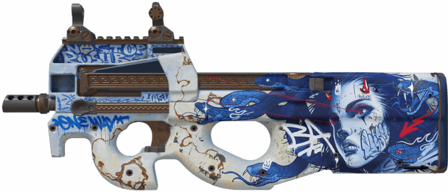 P90 | Olhar Mortal (Well-worn)
