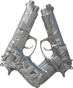 Preview image 2 of Dual Berettas | Silver Pour (Factory New)