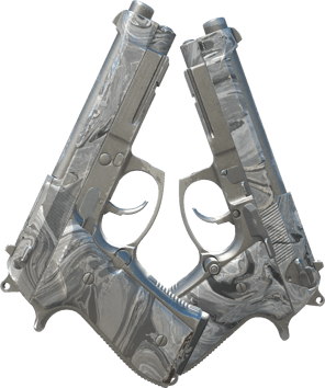 Preview image 2 of Dual Berettas | Silver Pour (Field-Tested)