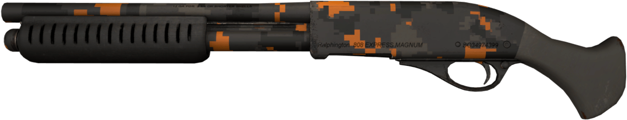 Preview image 2 of StatTrak™ Sawed-Off | 數位橘 (輕微磨損)