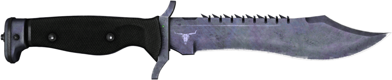 Preview image 1 of StatTrak™ 鲍伊猎刀（★） | 蓝钢 (久经沙场)