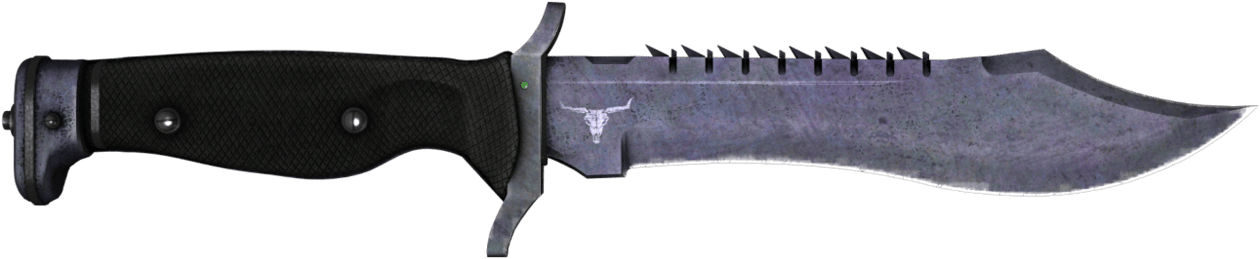 Preview image 1 of StatTrak™ Faca Bowie (★) | Aço Azul (Well-worn)