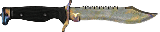 ★ StatTrak™ Nóż Bowie | Stal nawęglana (po ciężkich walkach)