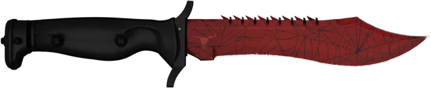 ★ Bowie-puukko | Verenpunainen seitti (Suoraan tehtaalta)