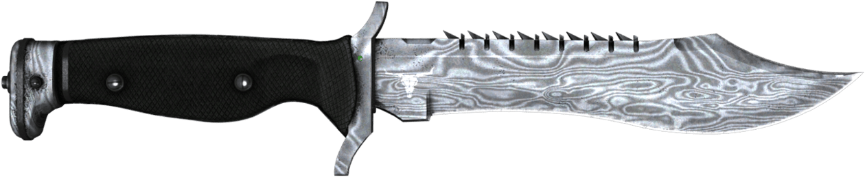 Preview image 2 of StatTrak™ Cuchillo Bowie ★ | Acero de damasco (Bastante desgastado)