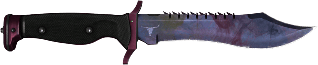 ★ Bowiemesser | Doppler Black Pearl (Minimale Gebrauchsspuren)