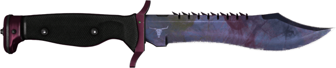 ★ Bowiemesser | Doppler Black Pearl (Minimale Gebrauchsspuren)