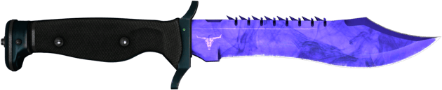 ★ Faca Bowie | Doppler Sapphire (Com Pouco Uso)