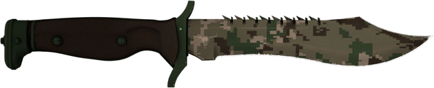 ★ StatTrak™ Nóż Bowie | Leśny DDPAT (lekkie zużycie)